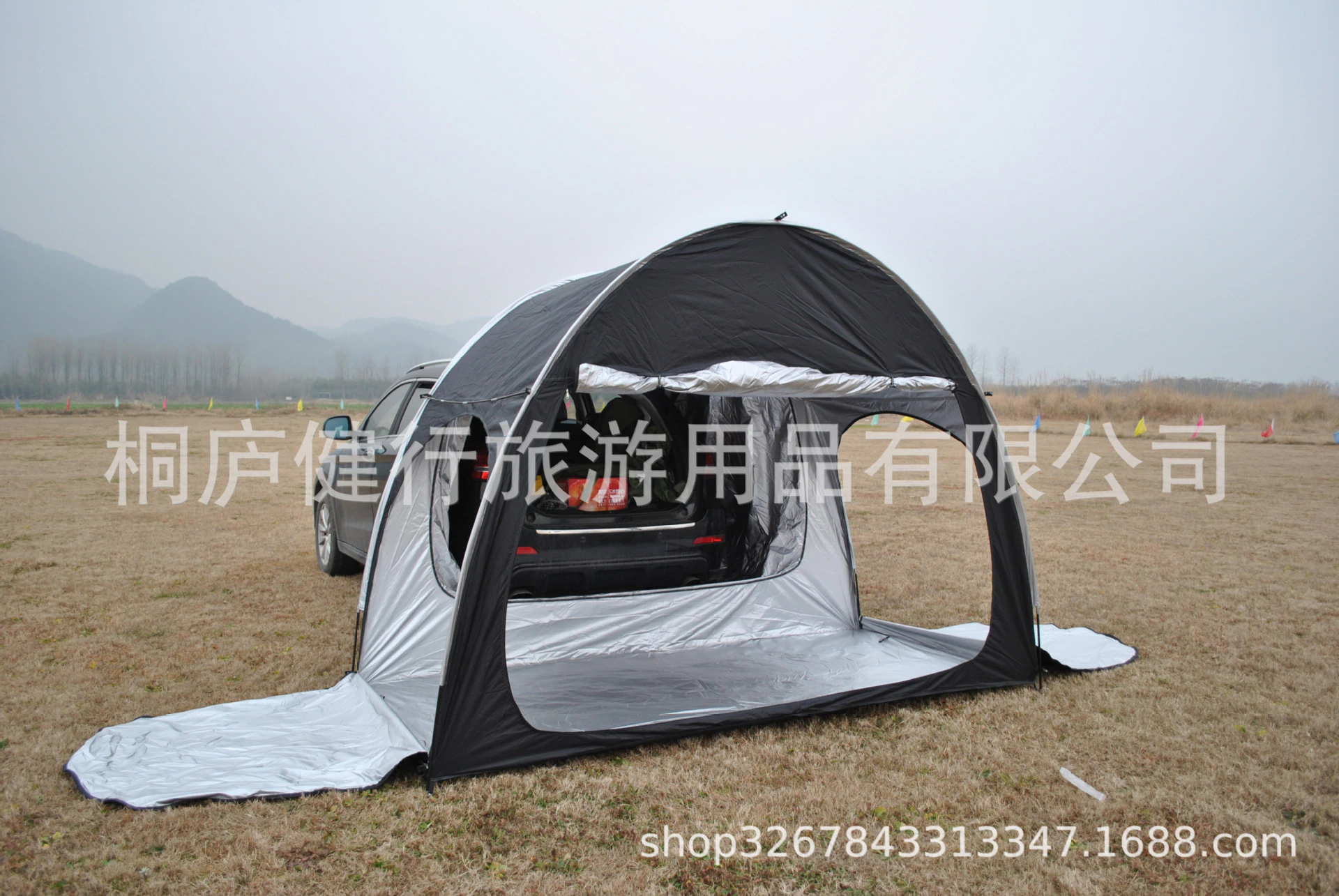 Cheap Goat Tents Outdoor Car Trunk Tent Sunshade Rainproof Tailgate Shade Awning Tent For SUV Car Self Driving Tour Barbecue Camping Tool   